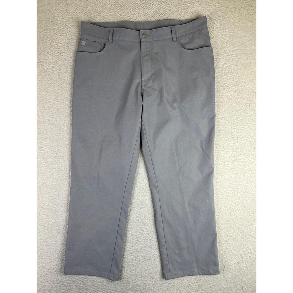 Peter Millar Mens 38x27 Gray EB66 Performance 5‎ Pocket Golf Chinos ME0EB66FB